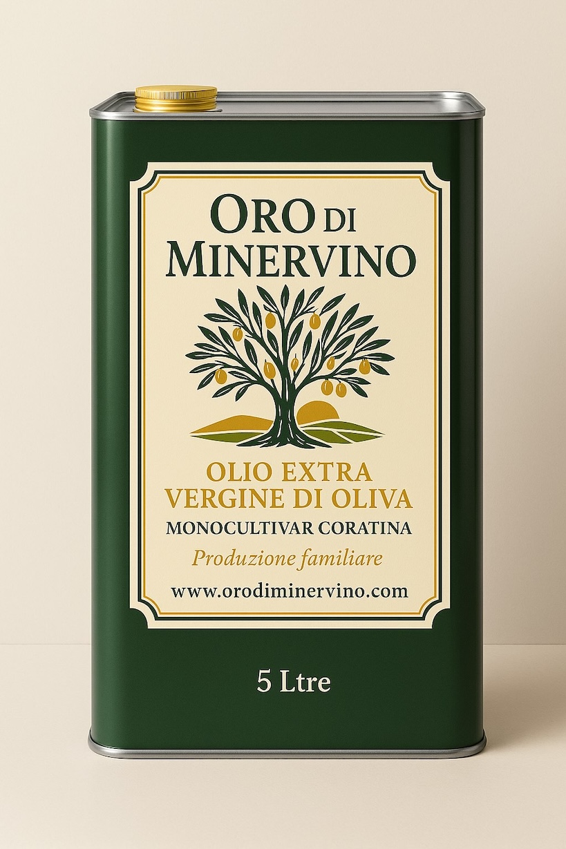 Latta di olio extravergine d'oliva Oro di Minervino 5L